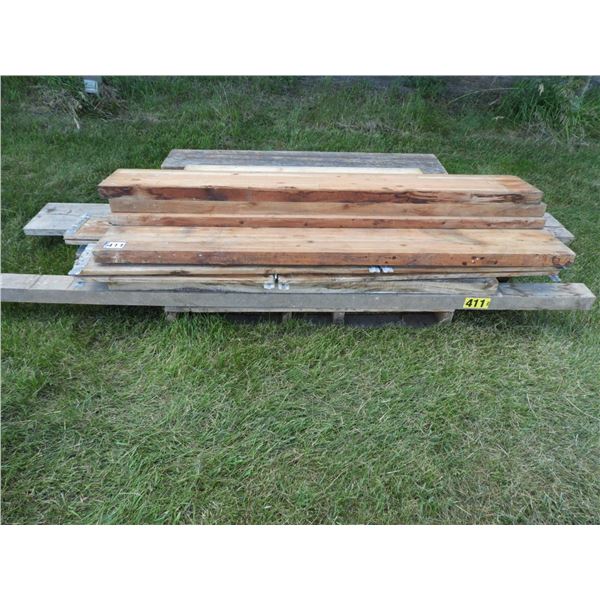 (5) Laminated planks 2" x 12" x 4ft, (4) Laminated planks - (2) 2"x10"x6ft, (1) 2"x21"x6ft, (1)2"x12
