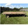 Image 1 : Flat deck wagon  16ftx8ft pressure treated wood, 15" tires, always stored under a roof