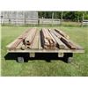 Image 2 : Flat deck wagon  16ftx8ft pressure treated wood, 15" tires, always stored under a roof