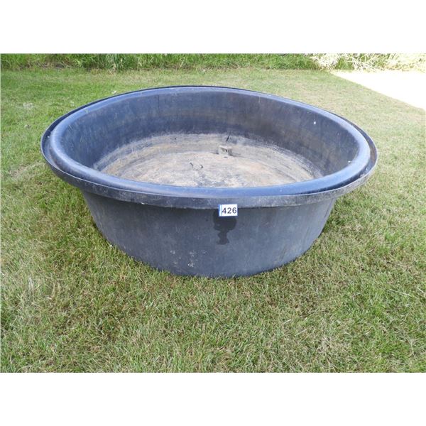 Poly water trough, round 6ft D x 26" H, no holes, holds water