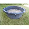 Image 1 : Poly water trough, round 6ft D x 26" H, no holes, holds water
