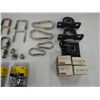 Image 3 : (20 square clamps 2 1/1" x 3" (unused), (4) carabiners (unused), cable clamps (unused), (3) bearing