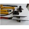Image 2 : Body/frame repair equipment, hydraulic, (3) cylinders, (5) adapter jigs (works very well)