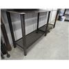 Image 3 : Metal work table with mesh base 1/4" thick x 8 ft L x 2 ft Wx 36" H (like new)