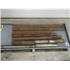 Image 1 : 240lb solid shaft mostly new material 1-1/2" to 2-1/2" D, 5 shelf metal stand