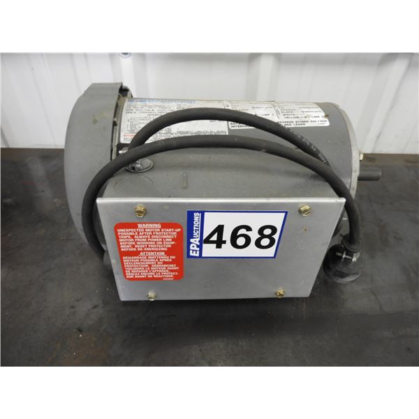 Marathon electric 1-1/2HP single phase 1725 rpm (works well)