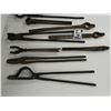 Image 2 : (13 pieces) Blacksmith tools assorted tongs etc