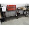 Image 3 : Metal work table with mesh base 1/4" x 8 ft x 2 ft x 36" H (like new)