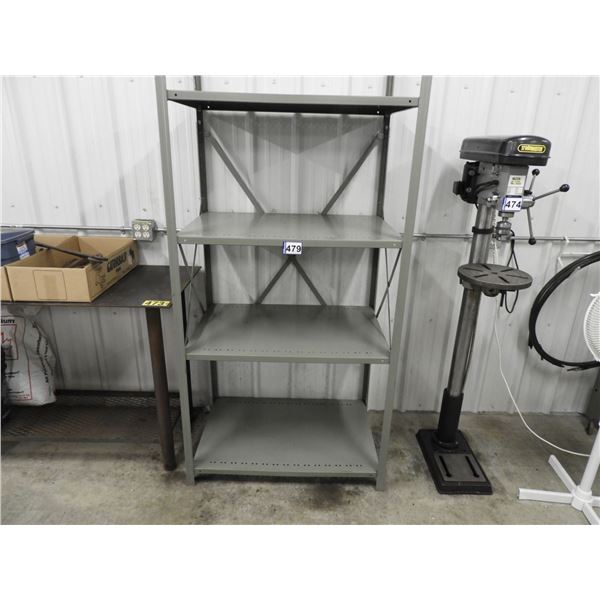 Metal shelf 4 adjustable shelves 38"W x 25"D x 76"H