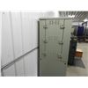 Image 2 : Metal tool cabinet with 4 shelves- used for lathe and milling parts, 35"W x 33"D x 76"H