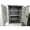 Image 4 : Metal tool cabinet with 4 shelves- used for lathe and milling parts, 35"W x 33"D x 76"H