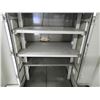Image 5 : Metal tool cabinet with 4 shelves- used for lathe and milling parts, 35"W x 33"D x 76"H