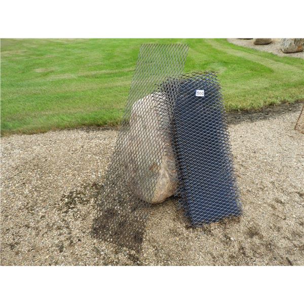 (15pieces) Expanded mesh grating, (3) culvert cut offs 22-1/2" D x 14"H