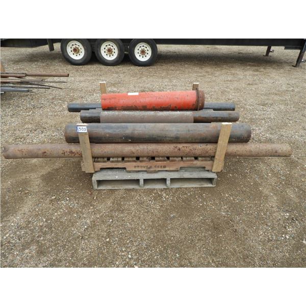 Pipe, standard and thick wall 2-3/4" to 6-3/4" various lengths (used and unused)