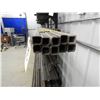 Image 3 : (10 piece) Square metal tubing, (8)1" x1" x 24ft , (1) 1" x 1", 13 ft, Alluminum 1" x 1/2" x 19ft  (
