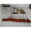 Image 1 : (2) Tin snips, soft blow hammer, (12) chisels and punches, (28 piece) screwdriver set