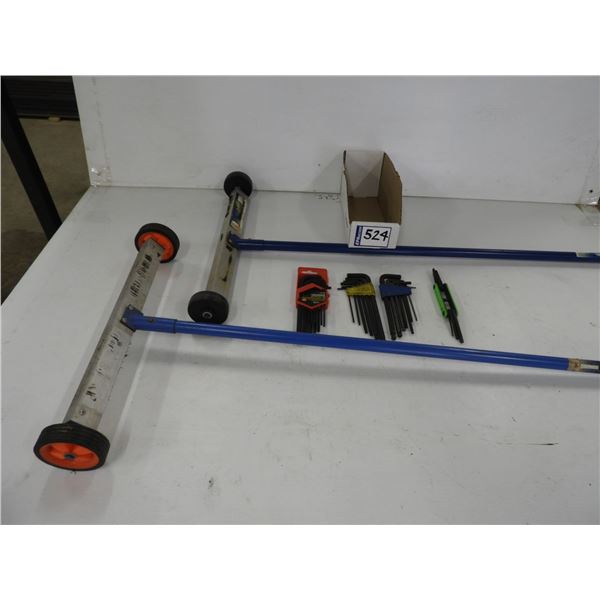 (2) Floor magnet  broom- 16"W , allen wrenches