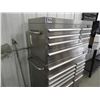 Image 2 : Quality Craft 18 drawer stainless steel tool cabinet, upper and lower cabinet on castors (like new)