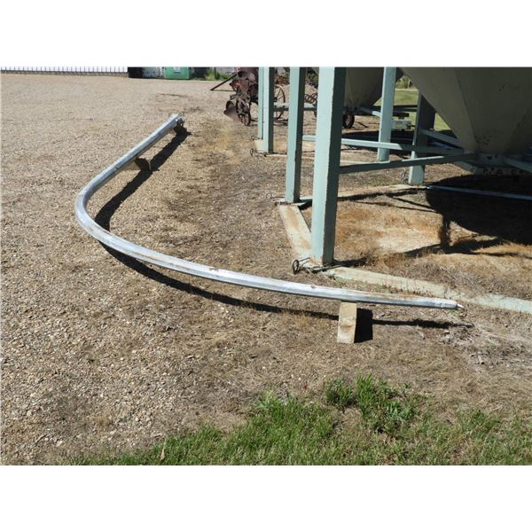 Metal Street lamp post. Square base 11-1/2"x 11-1/2", Base 8" octagon, 30ft tall