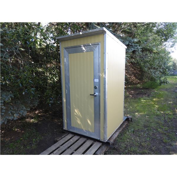 Luxury Outhouse, made by Canalta Panels, Insulated metal panels, full solid metal base with anti-sli
