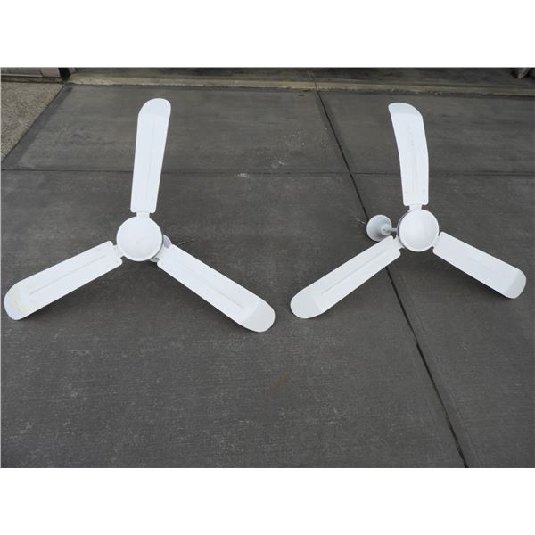 (2) 54" Ceiling fans (like new) turned on about 10 times at most