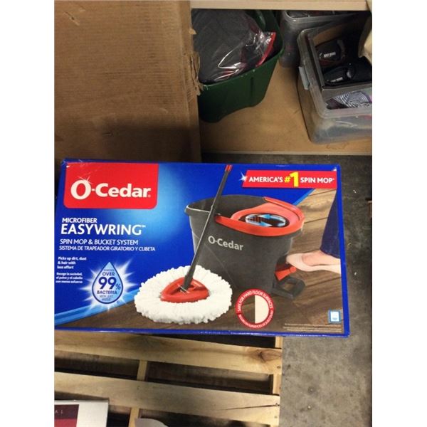 O cedar microfiber easy wring spin mop and bucket system