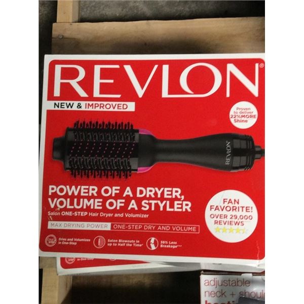 Revlon new and improved power of a dryer volume of a styler
