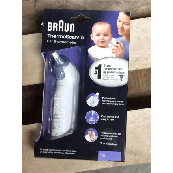 Braun  Thermoscan five ear thermometer