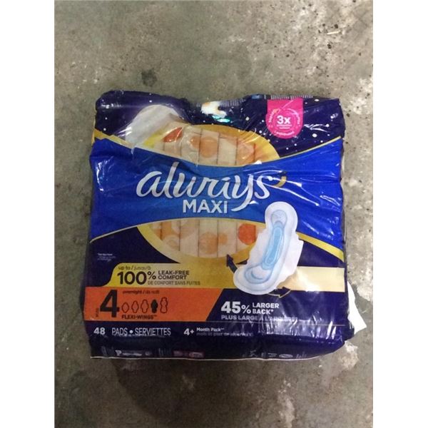 Always maxi pads 48 pads