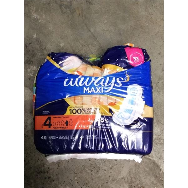 Always maxi pads 48 pads