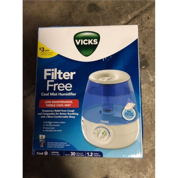 Vicks filter free cool mist humidifier