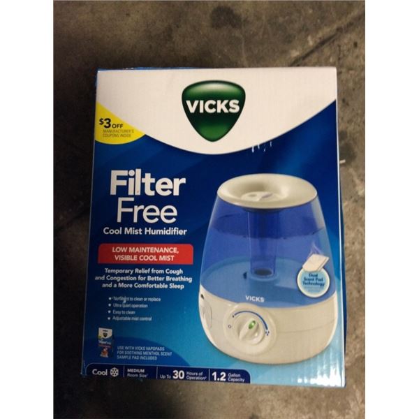 Vicks filter free cool mist humidifier