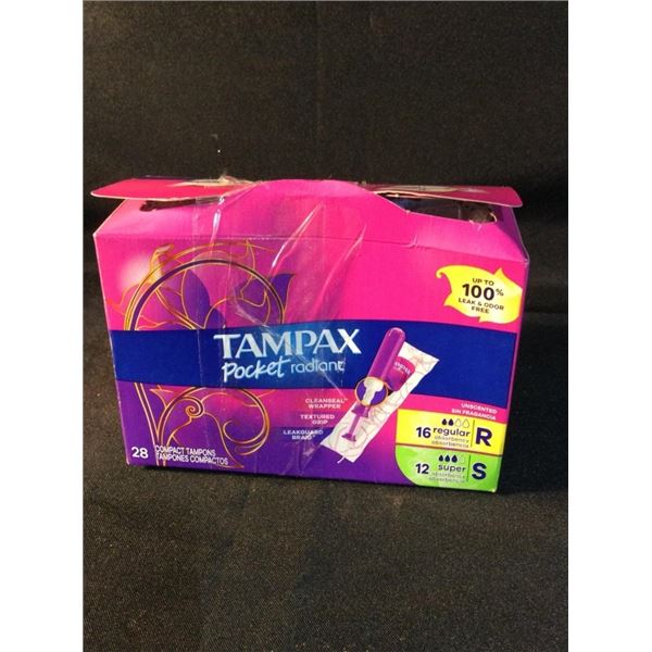 Tampax pocket radiant 28 tampons