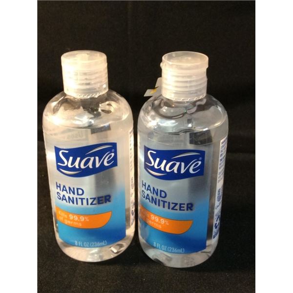 2  suave hand sanitizer kills 99.9% of germs