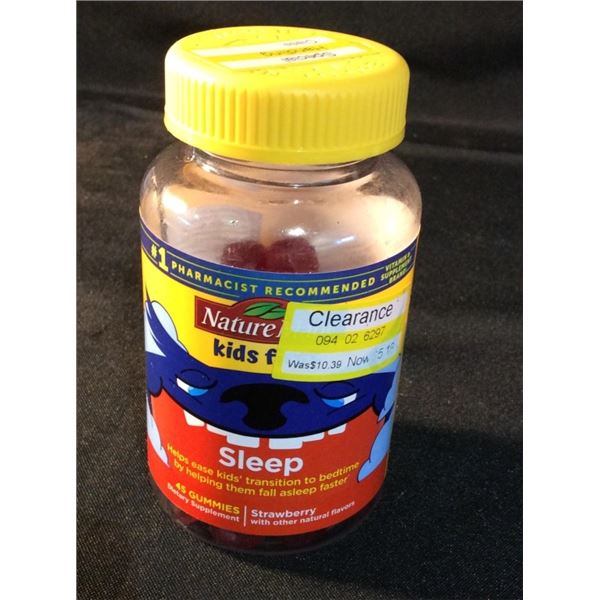 Natures made kids first sleep gummy‘s 45 gummy’s retails for $11