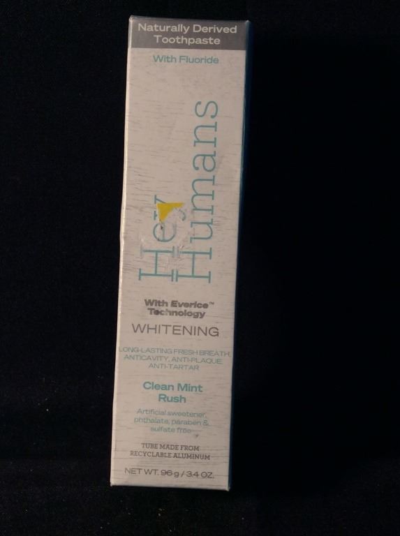 Hey humans clean mint rush whitening toothpaste