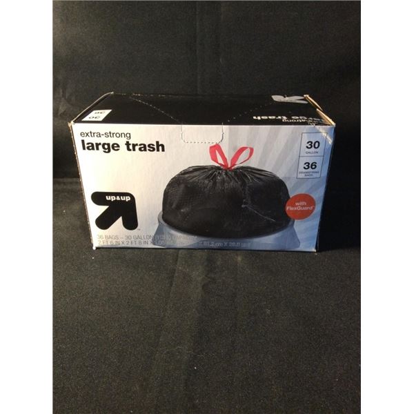 Extra strong large trash bags 30 gallon up and up 36 drawstring bags