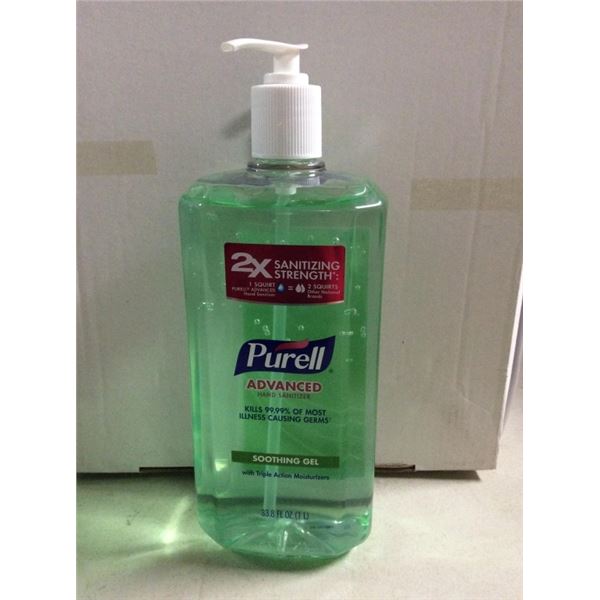 Purell  Advanced smoothing gel with triple action moisturizers hand sanitizer