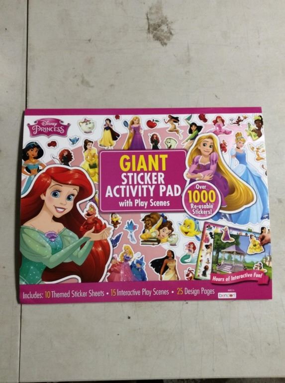 Giant sticker activity pad with placings Disney princess