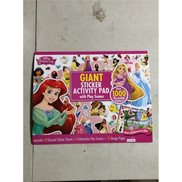 Giant sticker activity pad with placings Disney princess