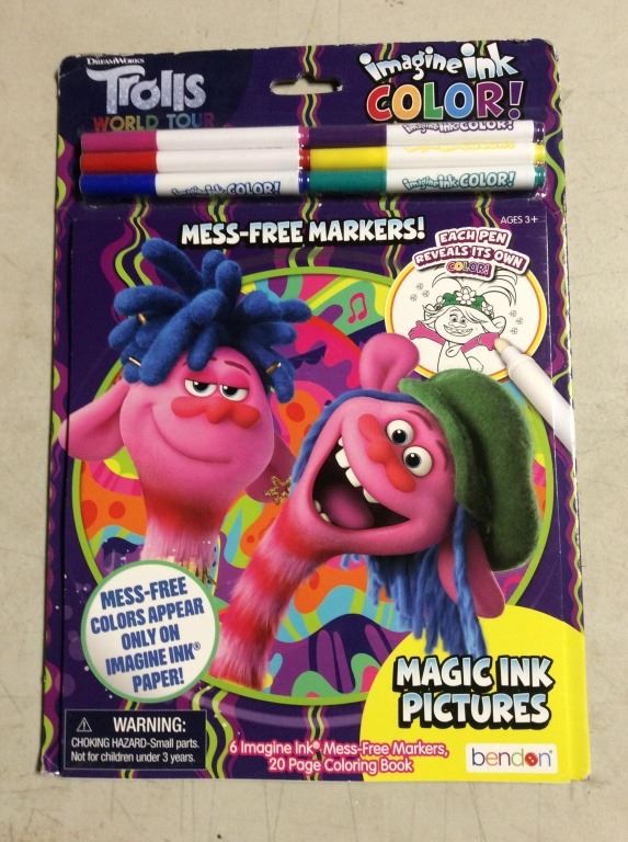 Trolls imagine ink color mess free markers