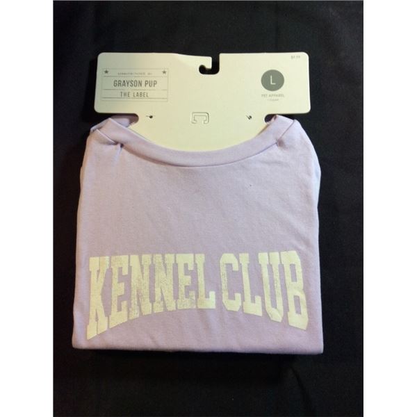 Size large pet apparel kennel club T-shirt