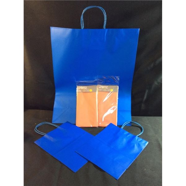 Gift bag and tissue paper lot