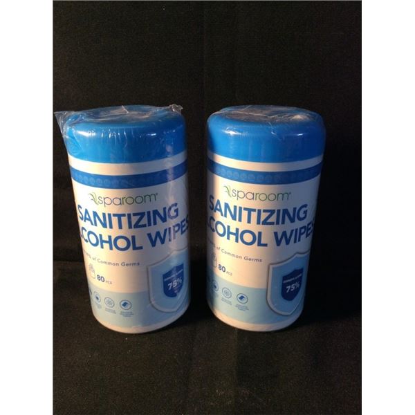 2  sanitizing alcohol wipes