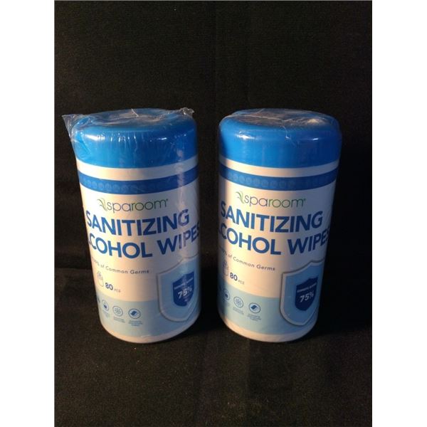 2  sanitizing alcohol wipes