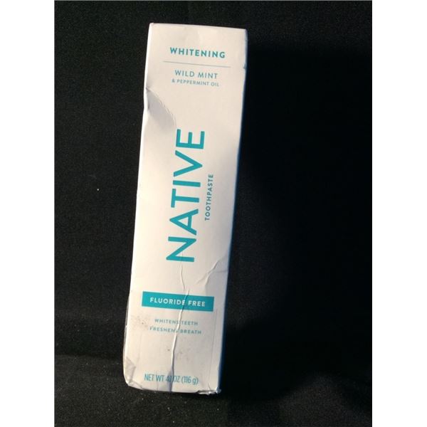 Native fluoride free toothpaste whitening wild mint and peppermint oil ...
