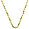 Image 1 : 14k Yellow Gold 18-inch Box Necklace