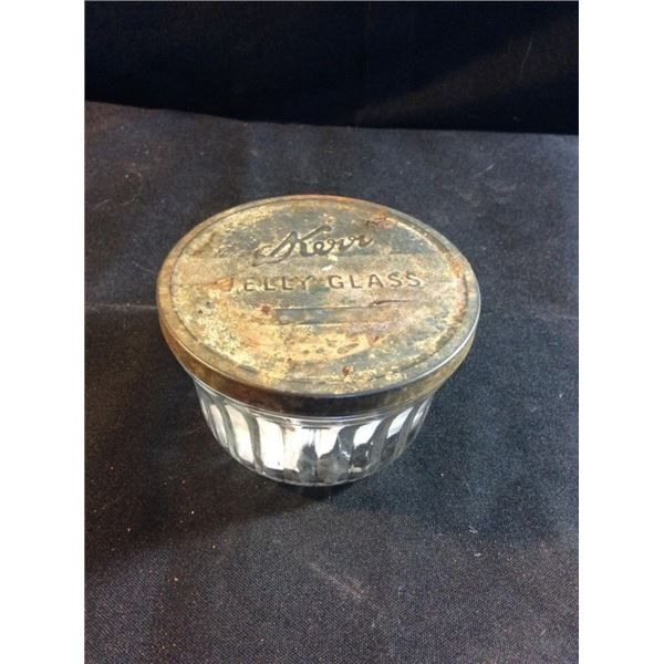 Kerr  Glass jelly jar with lid