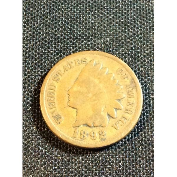 1892 Indian head penny