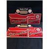 Image 1 : 2  never used PILSENER  BURGEMEISTER beer six pack 6 ounce cans holder